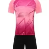 Original soccer jerseys from China wholesale red and black soccer jerseys Z109-10
