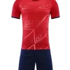 Original soccer jerseys from China wholesale red and black soccer jerseys Z109-7