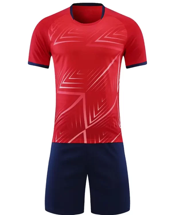 Original soccer jerseys from China wholesale red and black soccer jerseys Z109-7