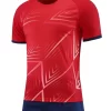 Original soccer jerseys from China wholesale red and black soccer jerseys Z109-8