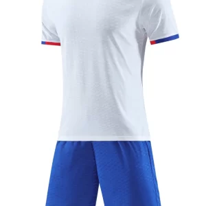 Wholesale soccer jerseys green and white soccer jersey sets 6333-2